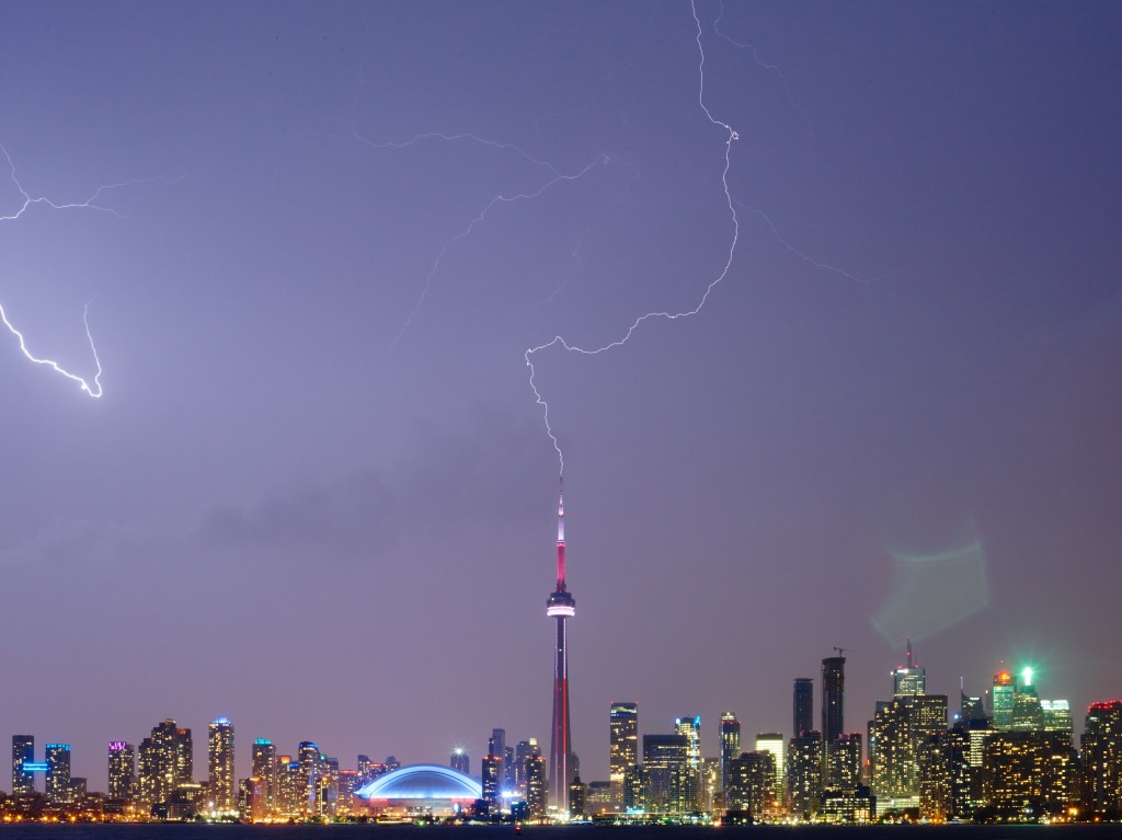 CN Tower Lightning