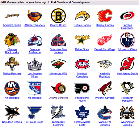 NHL Team Logos