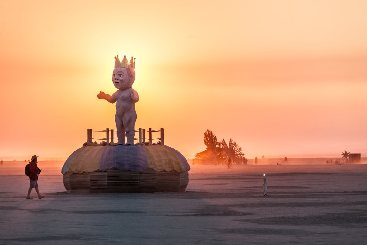 Playa art sunrise.