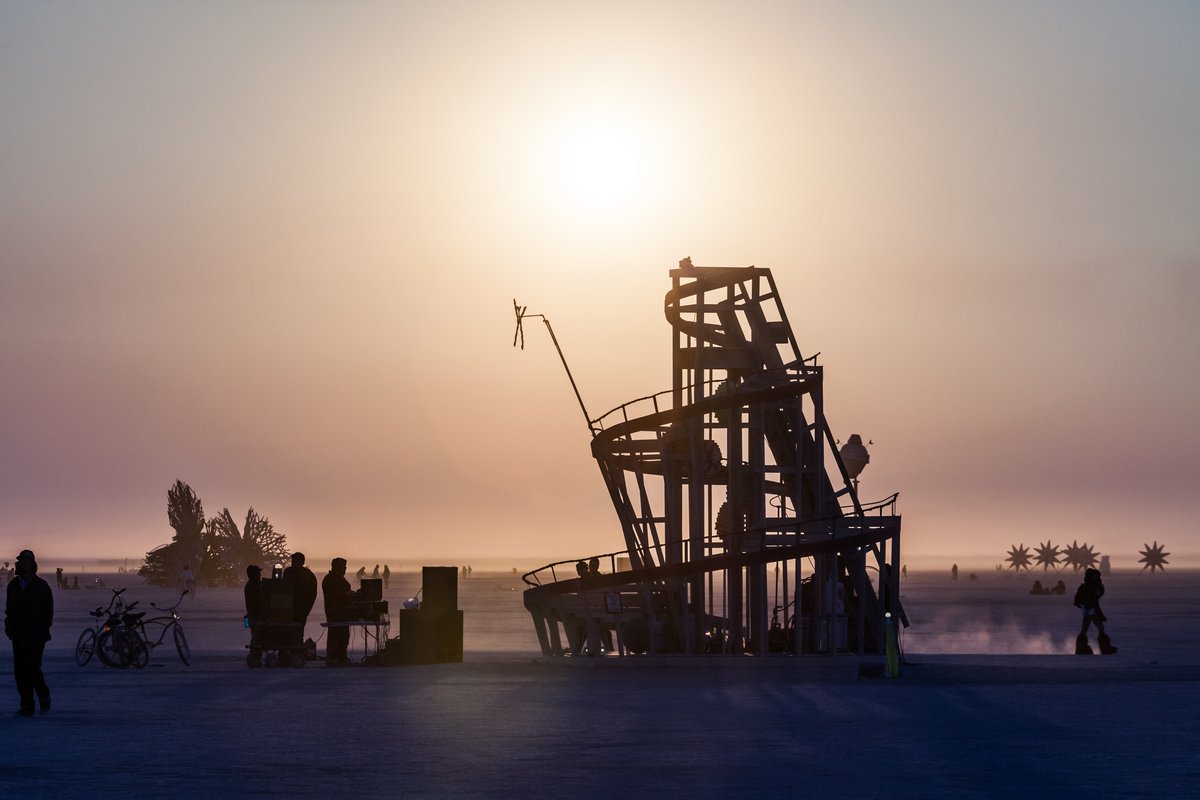 Art on the playa.