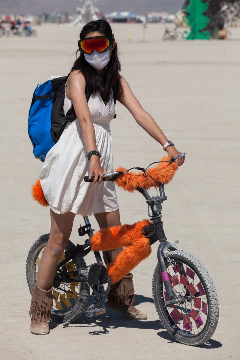 Burner and her bmx.