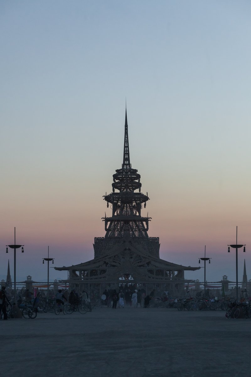 The Temple before sunrise.
