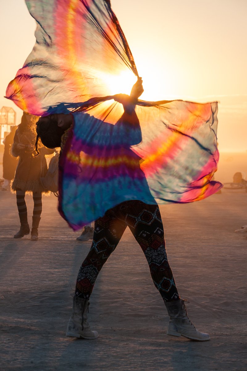 Burner showing her colors at sunrise.