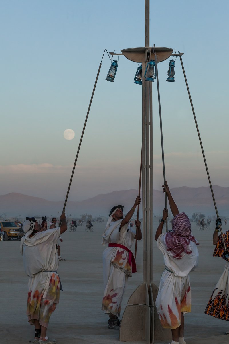 Burning Man Lamplighters.