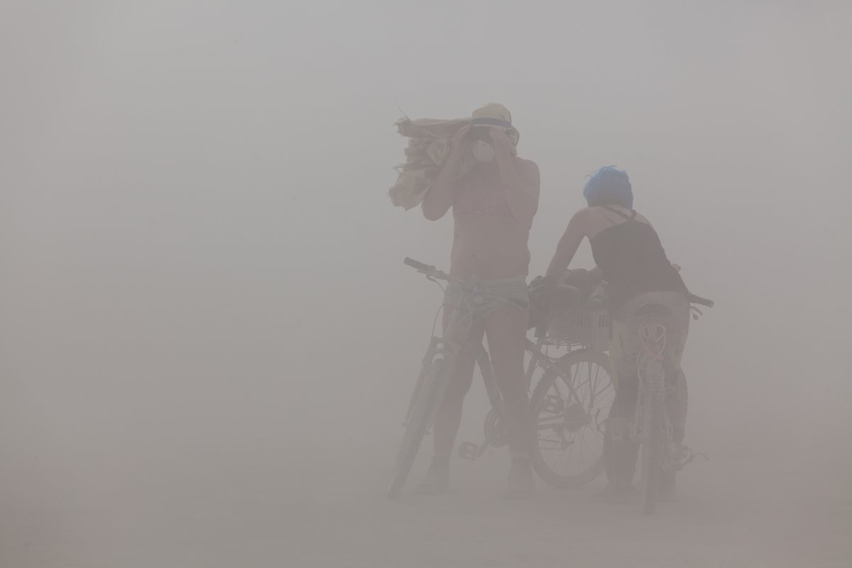 Burners stop in a Dust storm.