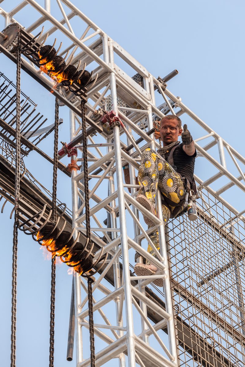 Man Climbing On The Flaming Pachinko Machine (created by Neal Milch / Animus)