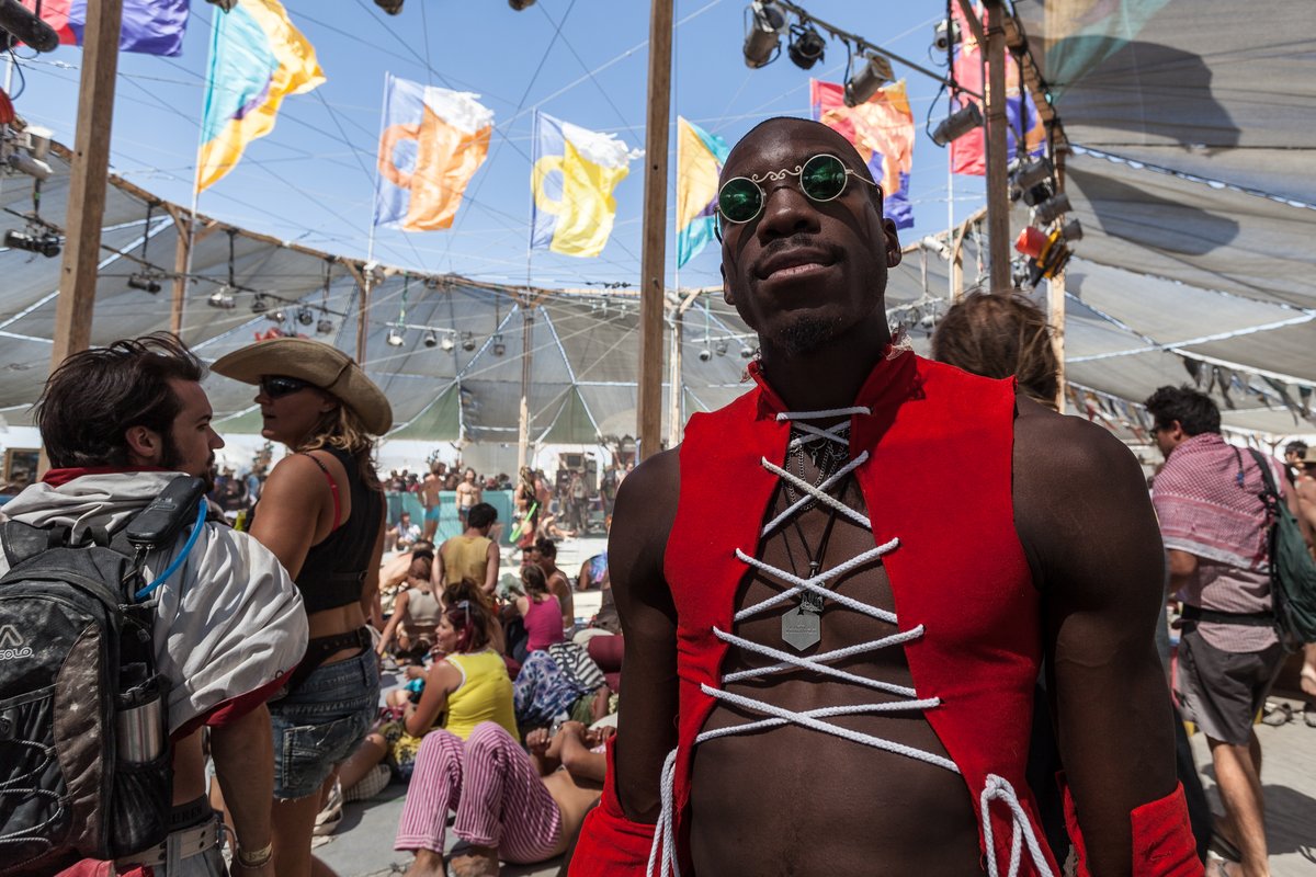 Young Man At Center Camp