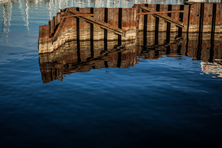 Corrugated Steel In Water