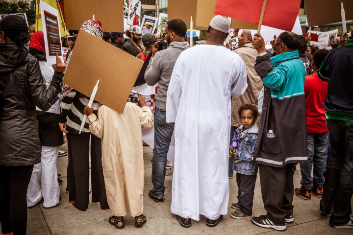 Child At Street Protest