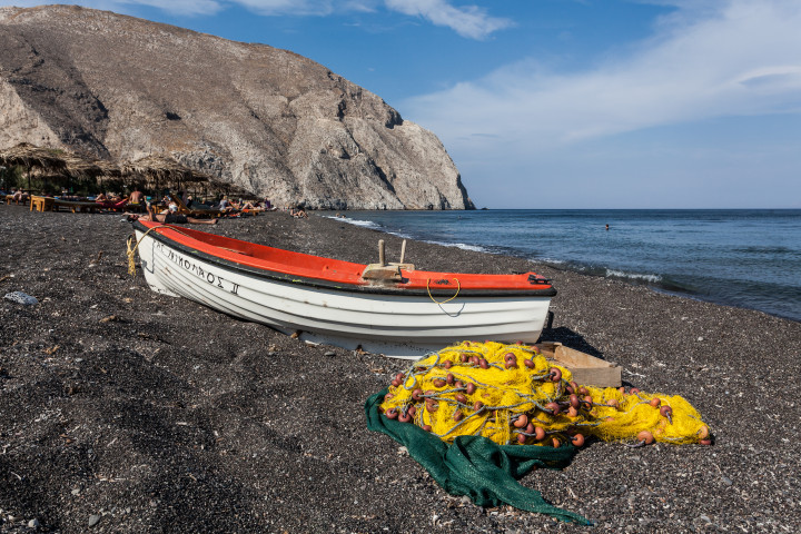 Fishing Boat Santorini Greece