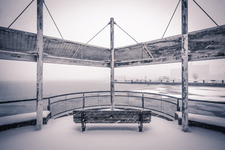Snowy Bench