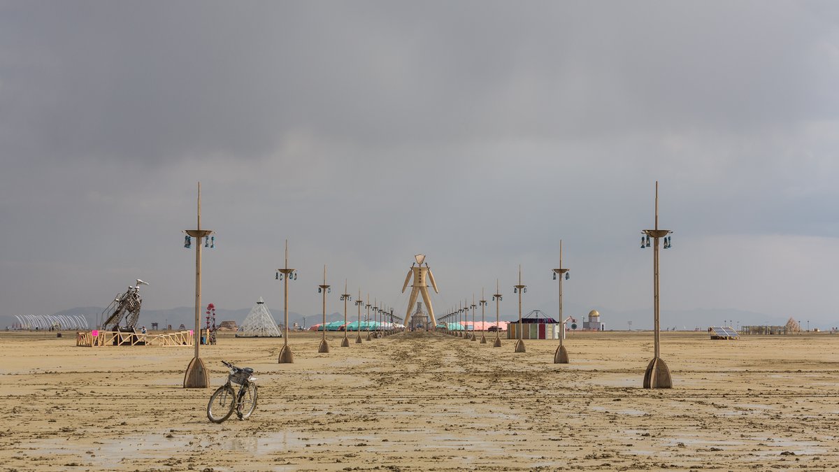 A Lone Bike And The Man