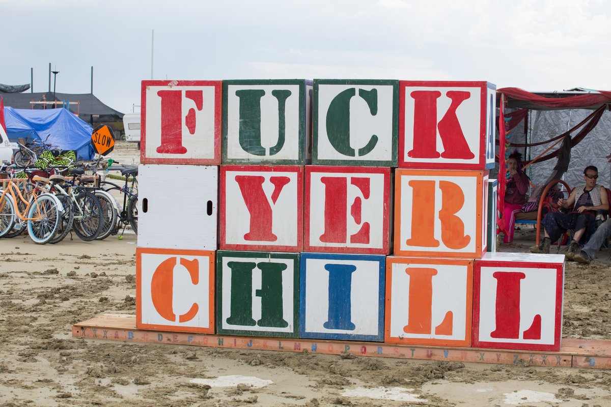Fuck Yer Chill - Movable Blocks by Joe Childs from the Sacramento or Carson City NV