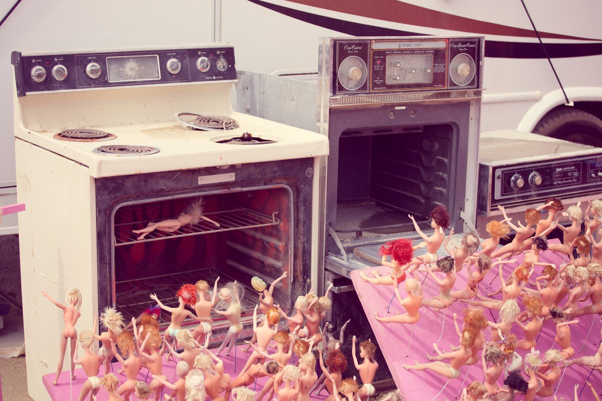 Barbie Death Camp Art