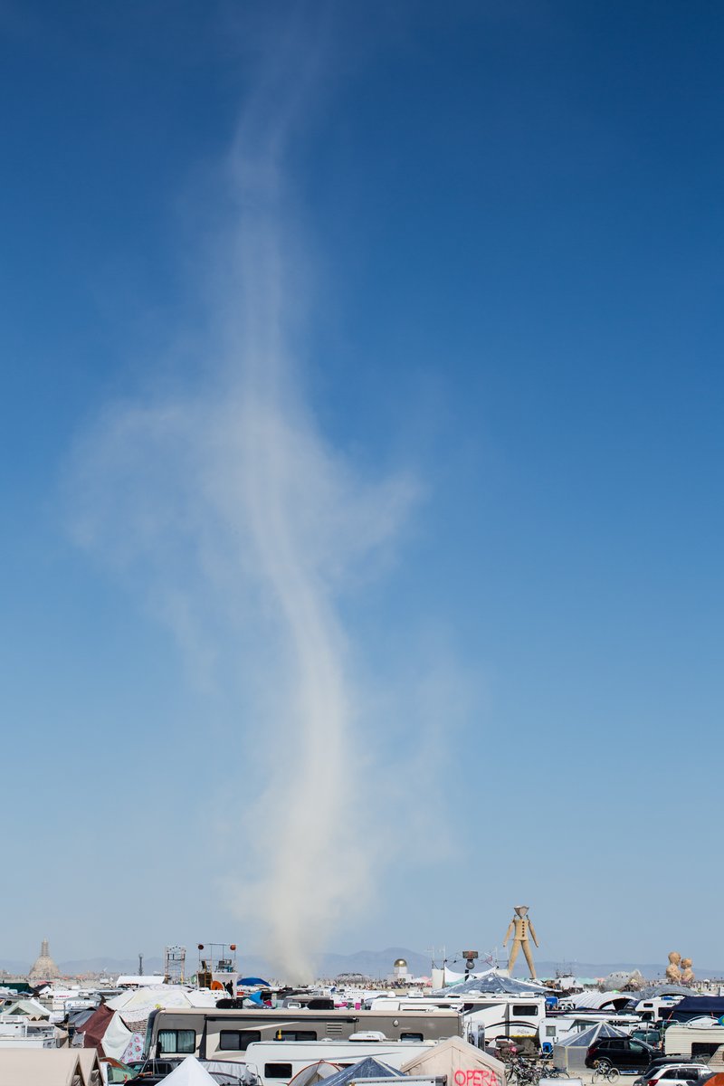 Large Dust Devil The Temple The Man And The Embrace