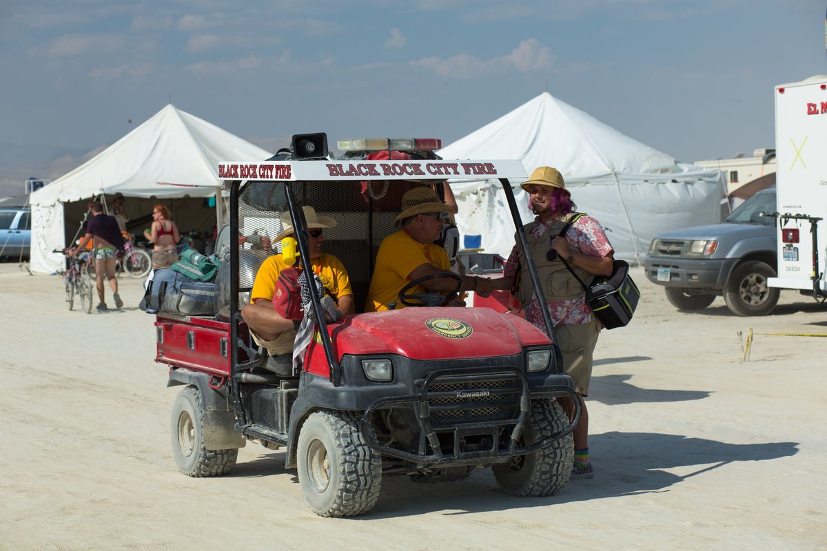 My Campmate Wes Hangin With Medical Team Folks