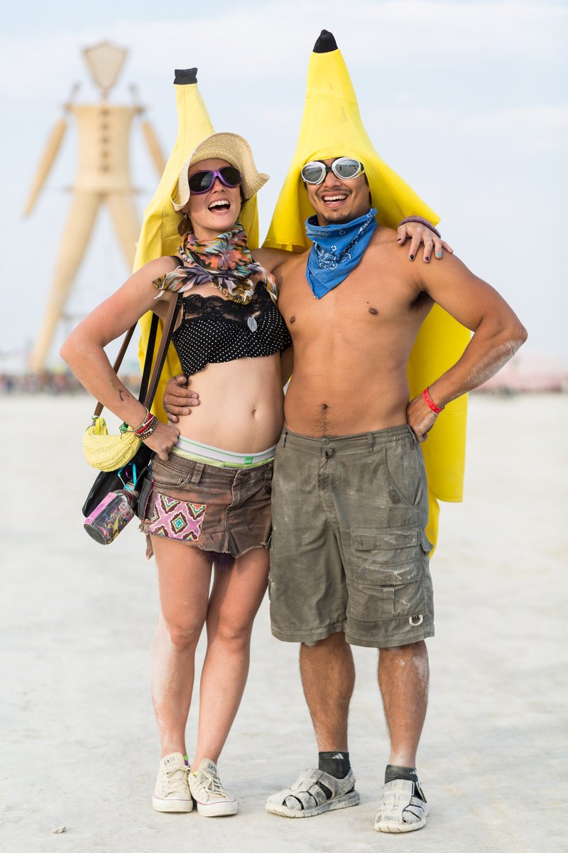 Burners In Fun Banana Costumes