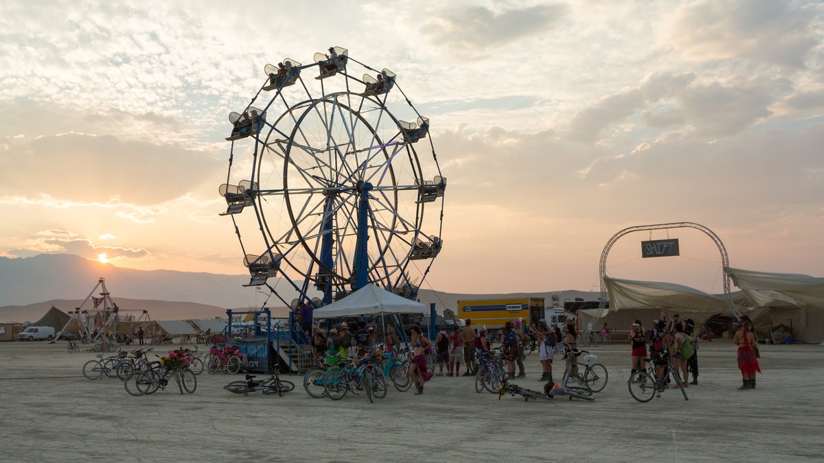Ferris Wheel At Dusk