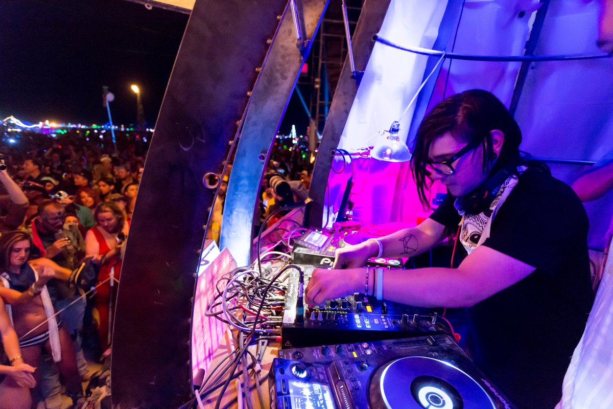 Diplo and Skrillex at Burning Man 2014 Opulent Temple