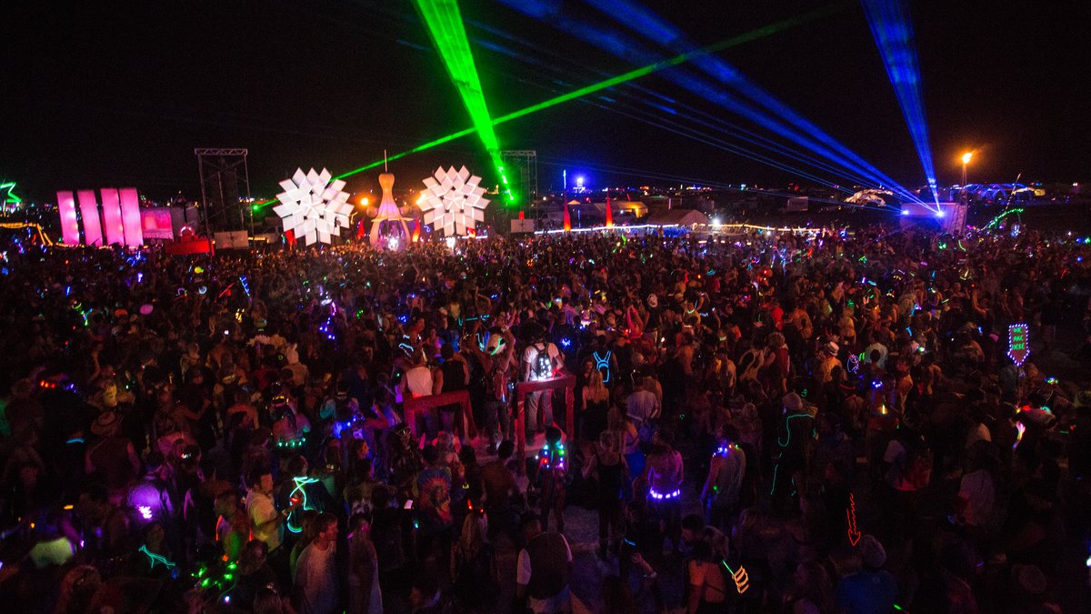Diplo and Skrillex at Burning Man 2014 Opulent Temple