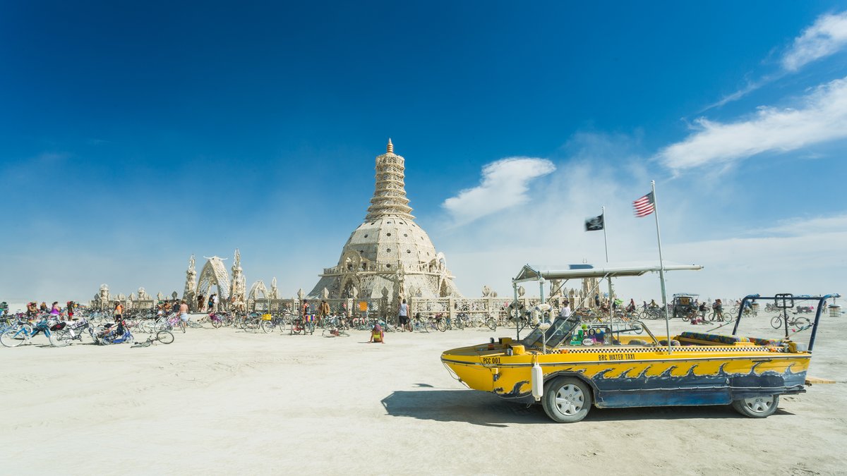 Black Rock City Water Taxi At The Temple