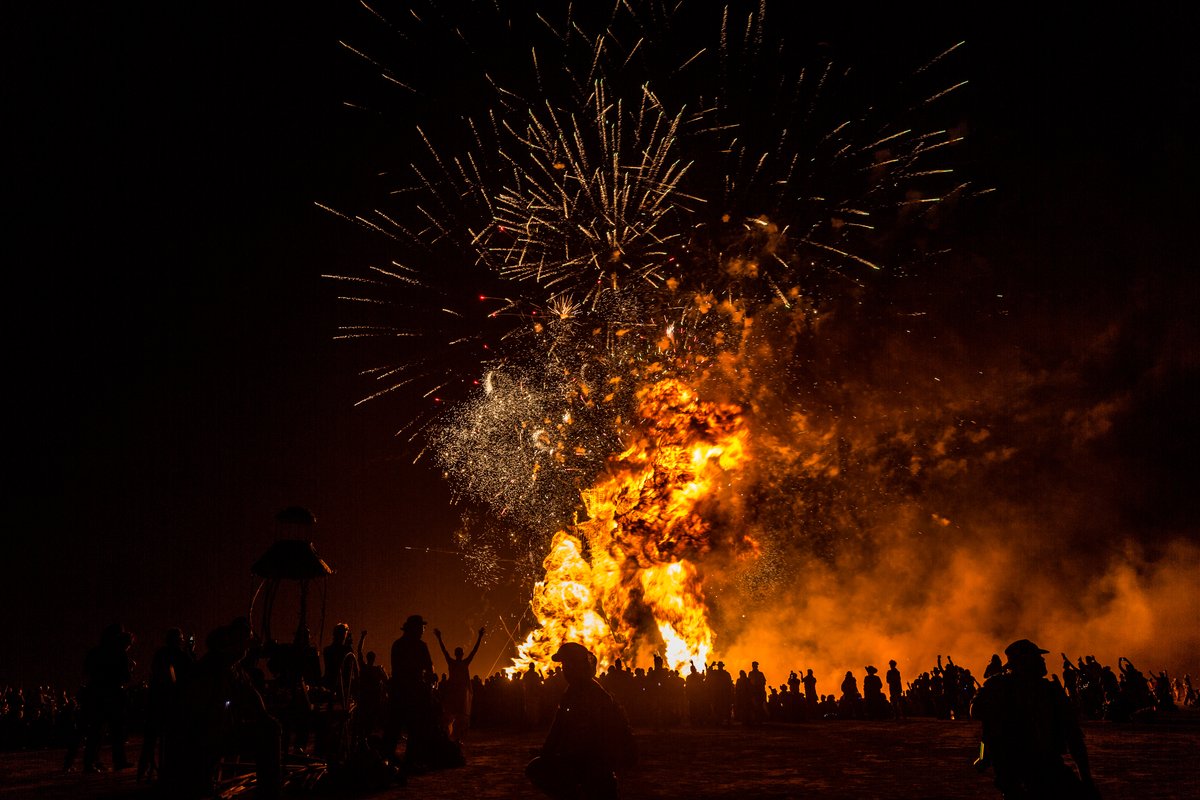 The Man Explodes And Burns