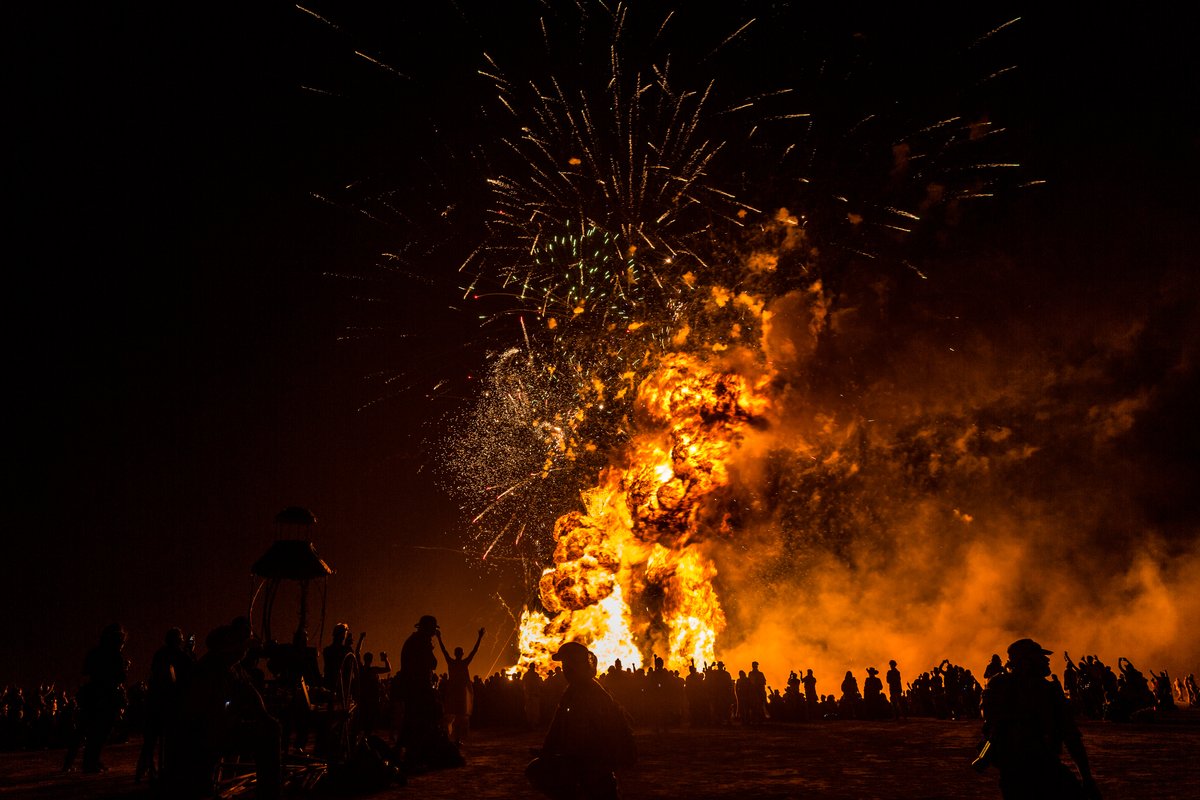 The Man Explodes And Burns