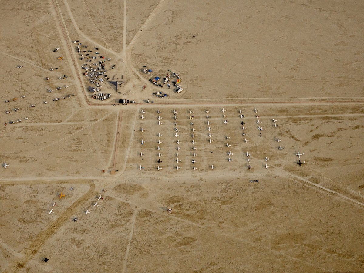 High Resolution Aerial Photo Black Rock City Airport