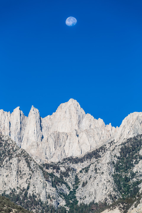 Moonset Mount Whitney