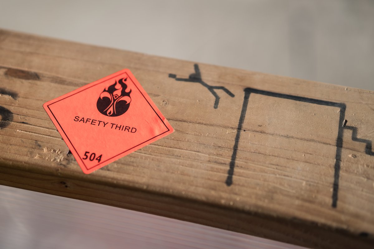 Safety Third Sticker Atop The Panorama Platform