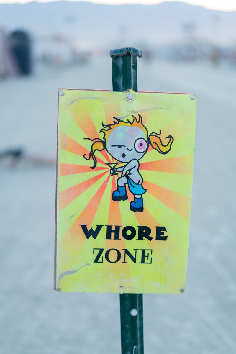 Whore Zone Sign LOL