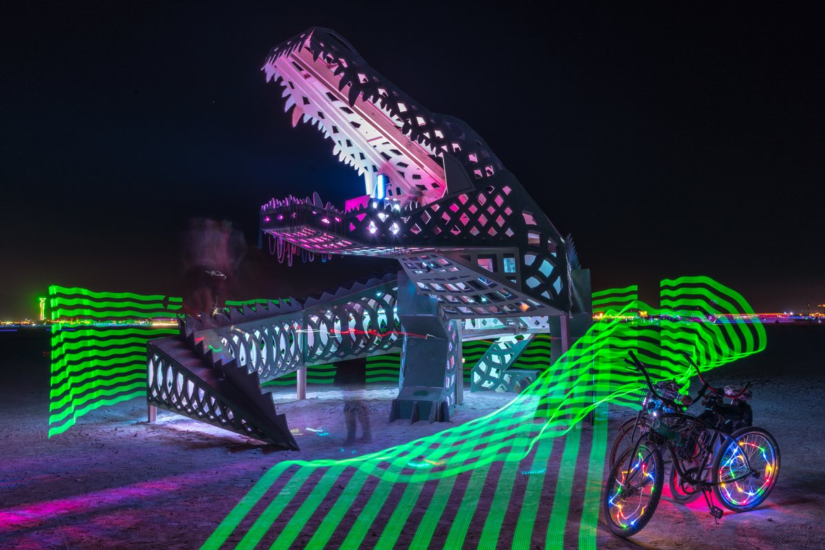 Lil Al Alligator BY Brennan Steele & NOLA BRC (with light painting by me)