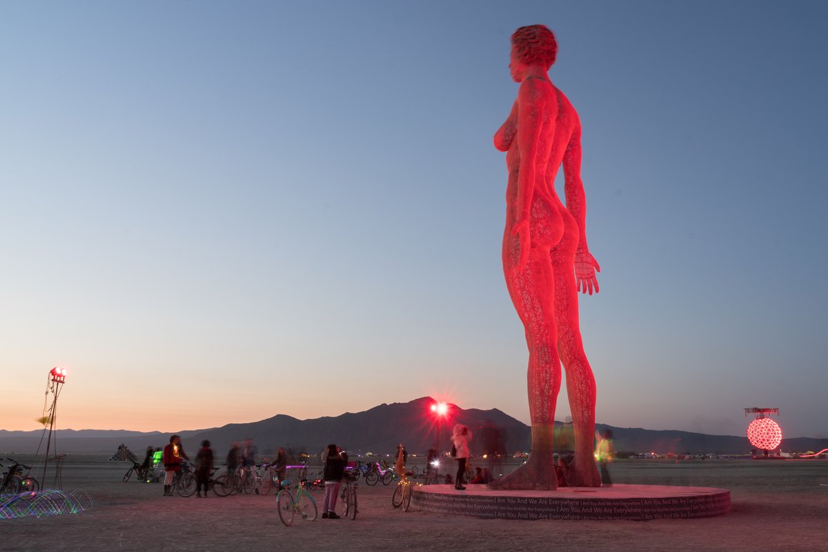 Marco Cochrane's Third Epic Sculpture This One Titled R-Evolution (She Breathes! See bottom of this post for a GIF)