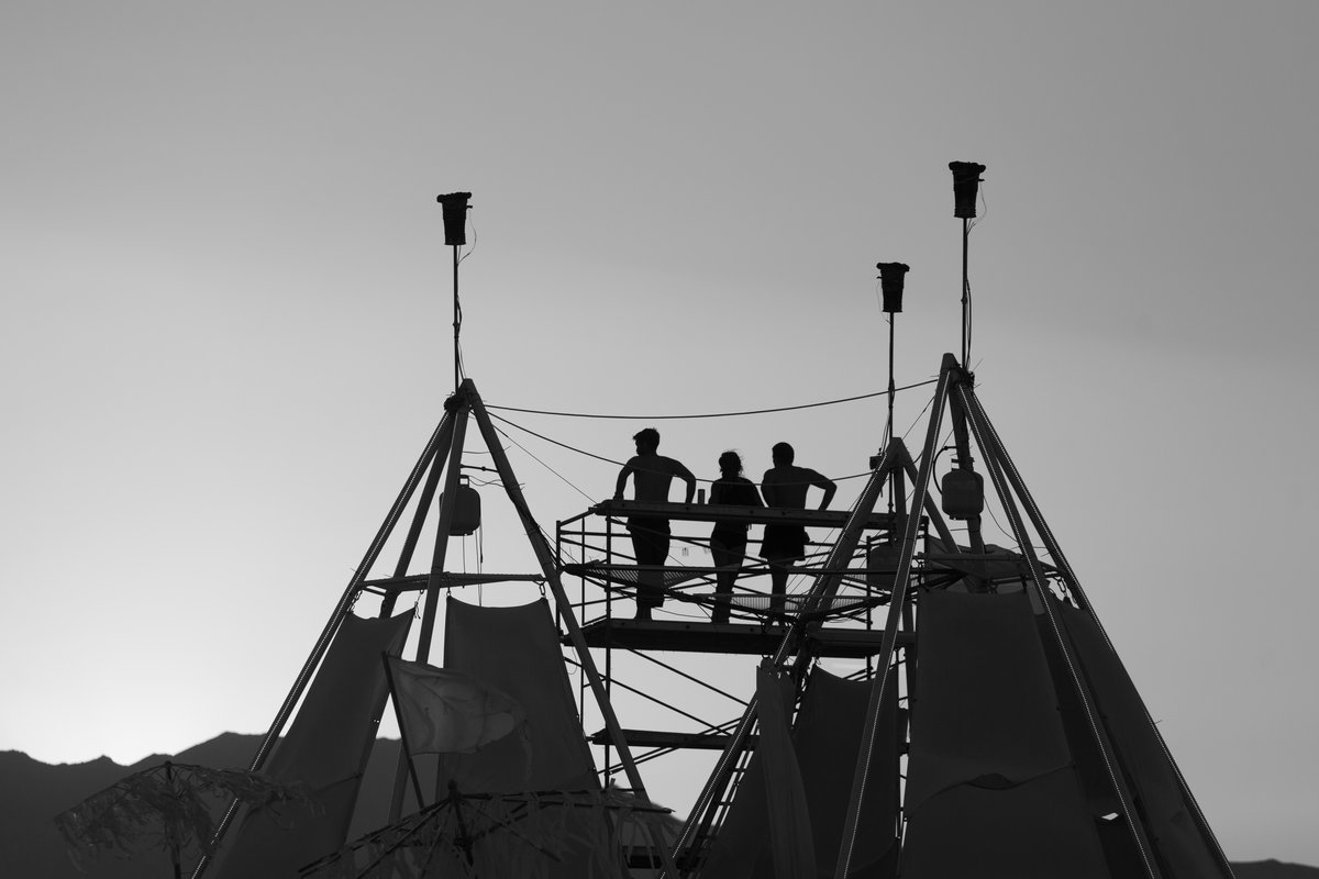 Silhouettes Of Burners