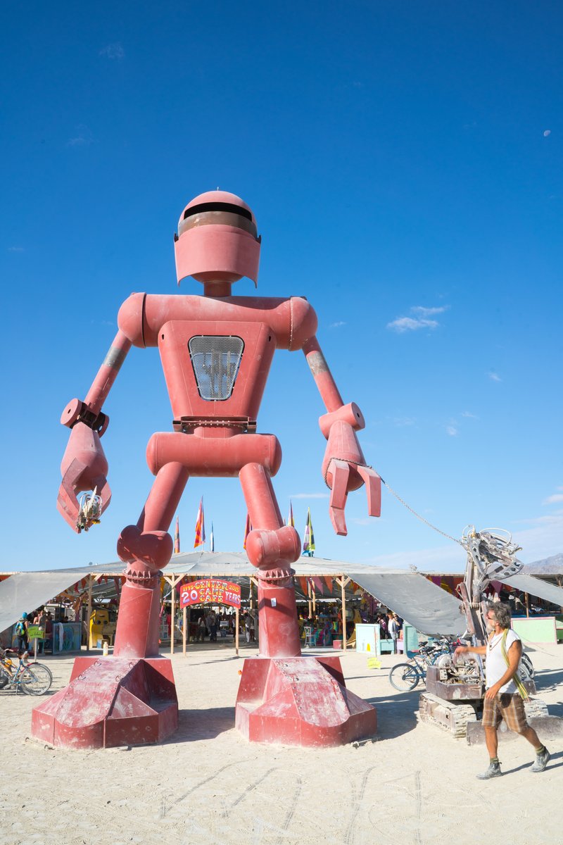 Christian Ristow's Becoming Human http://burningman.org/event/brc/2015-art-installations/#BecomingHuman
