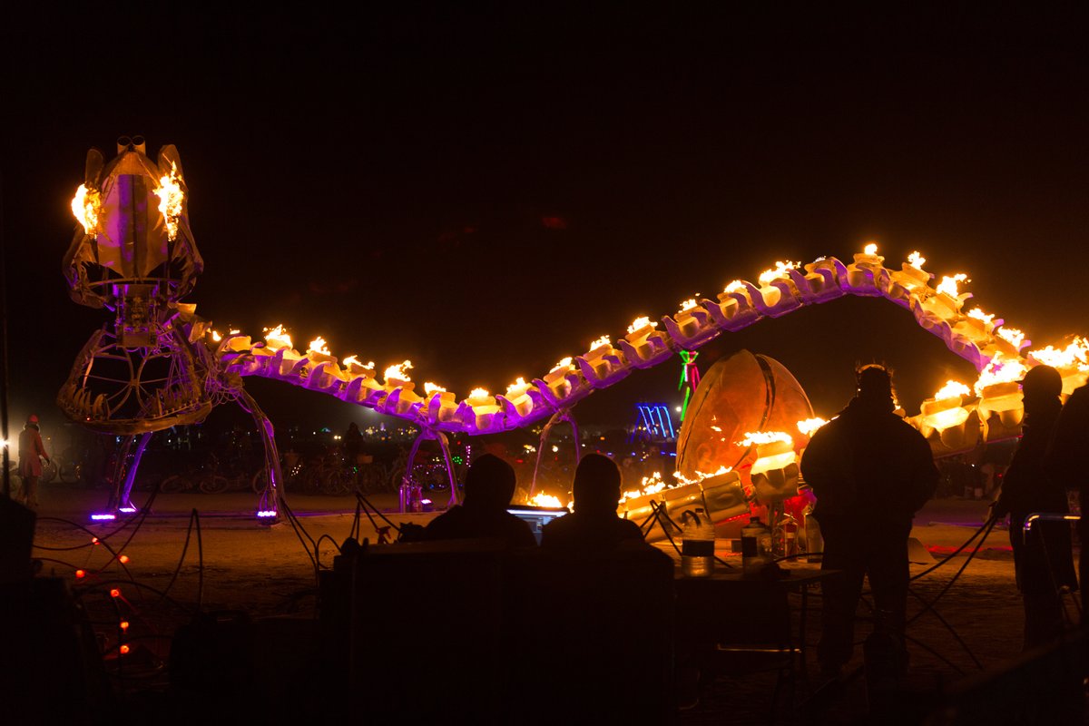 Serpent Mother By The Lotus Girls http://burningman.org/event/brc/2015-art-installations/#SerpentMother