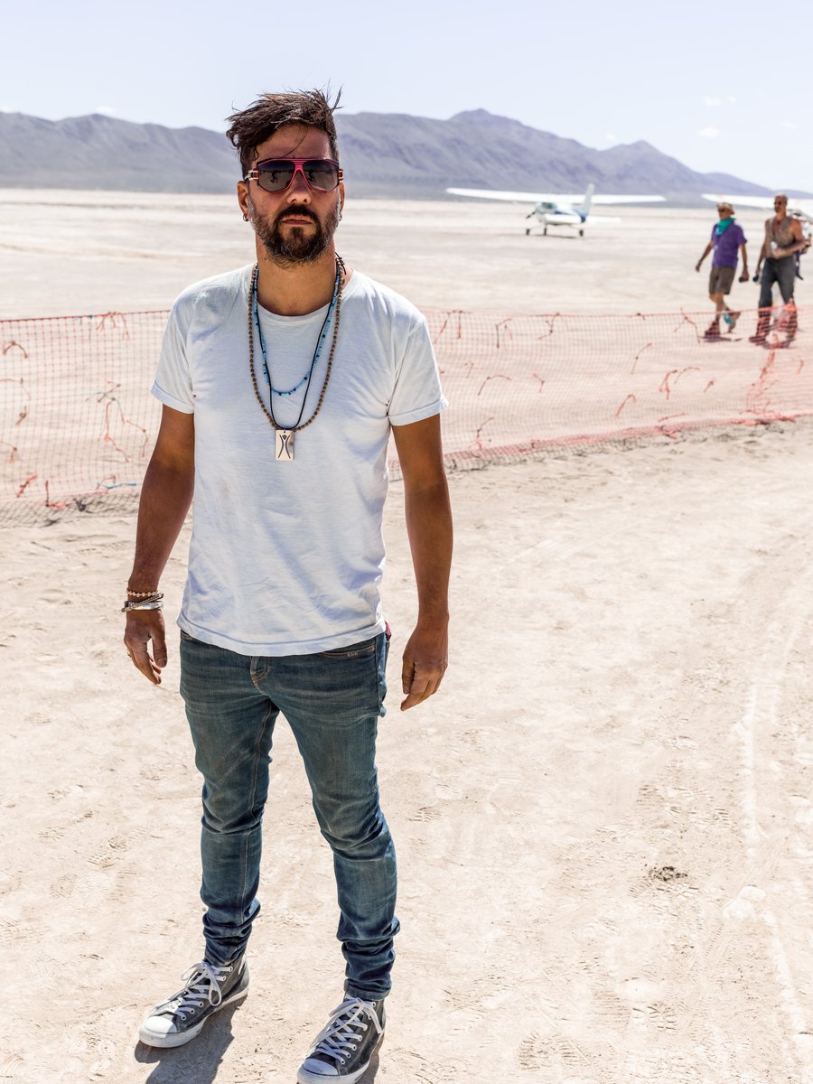 George Stroumboulopoulos At Black Rock City Airport
