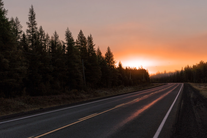 Around The Bend At Sunrise