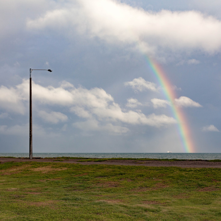 Streetlight And Rainbow