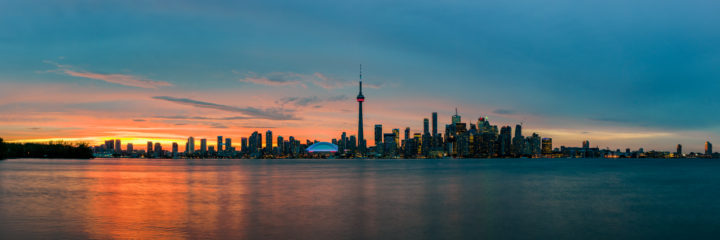 Toronto Skyline At Sunset