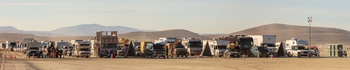Vehicles Ready To Enter BRC