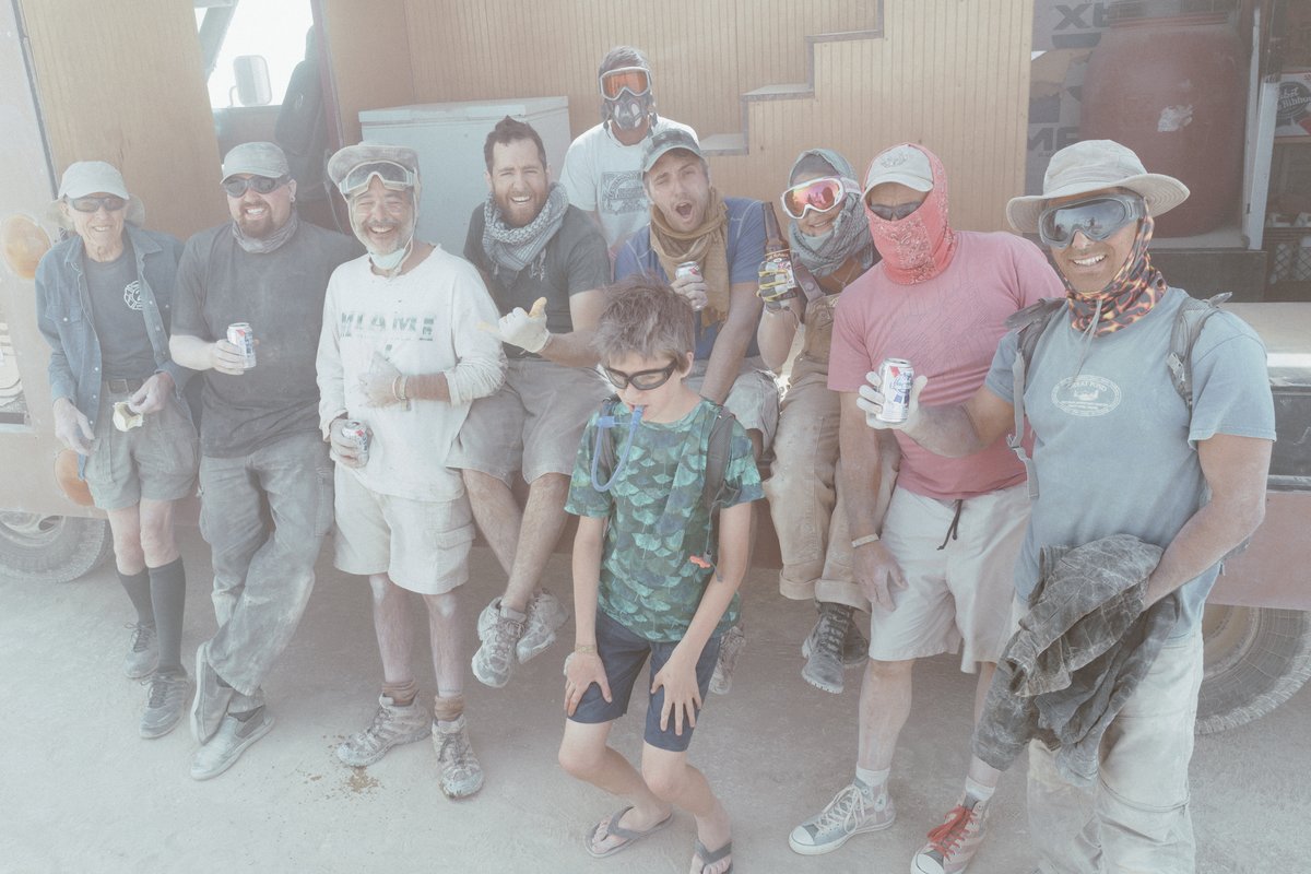 One Ring Crew After Laying Down The Ring In The Dust. (Sam, Tim, and other crew members not pictured here. They we're doing other work.)