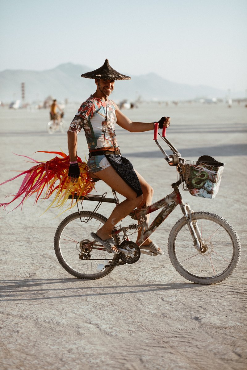 Burner on a bike.