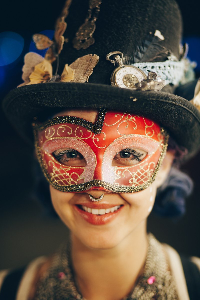 Lovely Burner Wearing A Mask