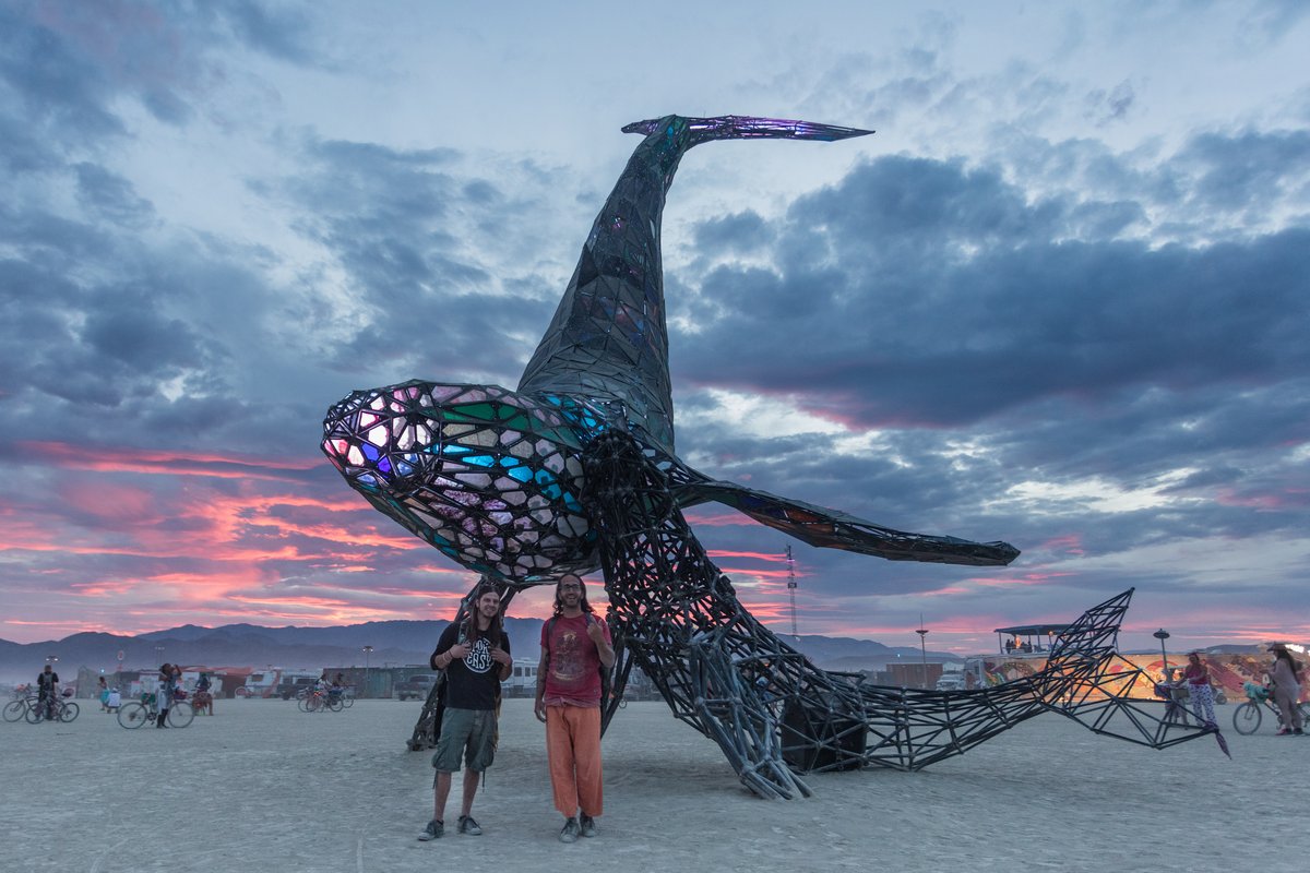 Matt and SpaceWhale (I didn't get to meet the other fella, Android Jones)