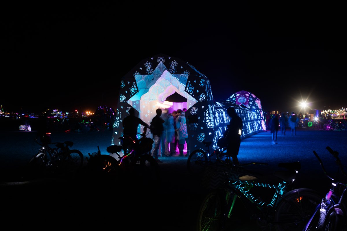 Roshanai (Illuminate) by Charles Gadeken and everyone who works to make it happen. This is a long tunnel that you hug your way through!