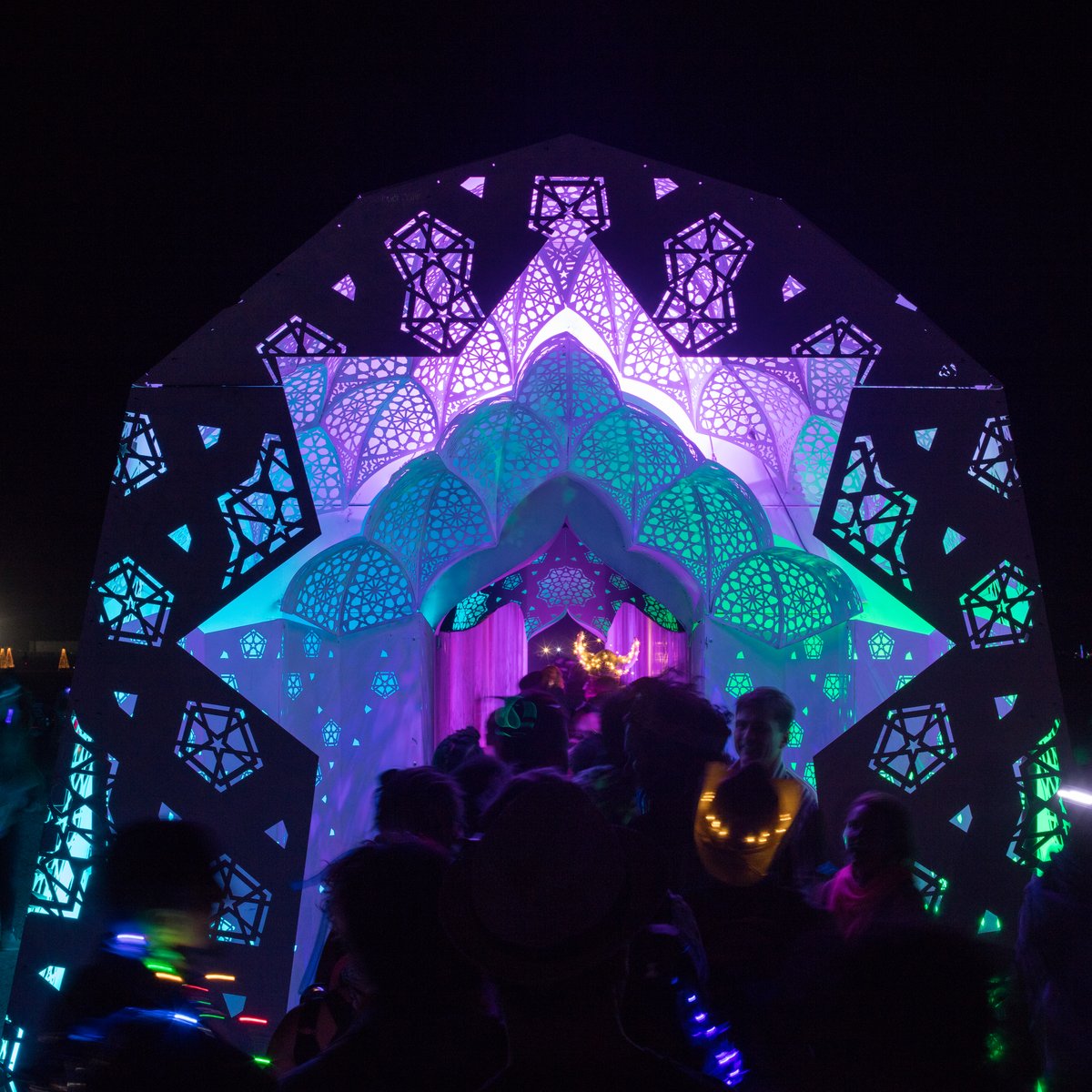 Roshanai (Illuminate) by Charles Gadeken and everyone who works to make it happen. This is a long tunnel that you hug your way through!