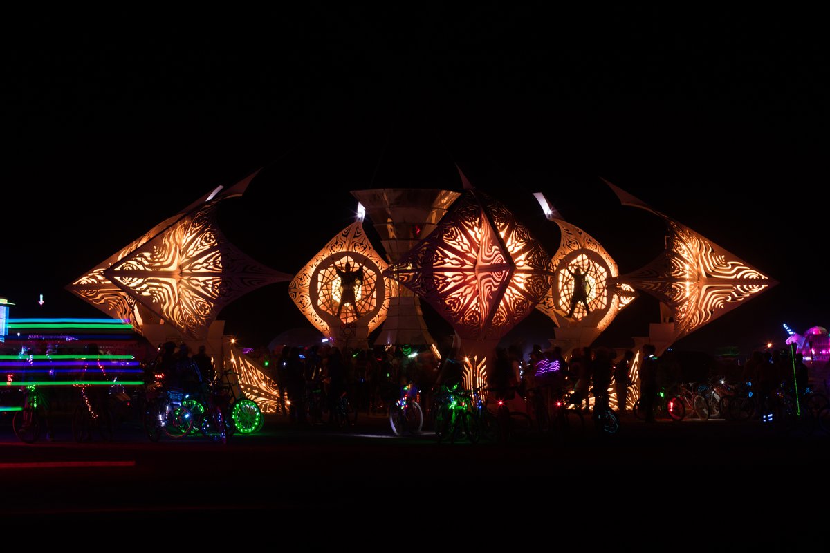 Helios by Kate Raudenbush at Night