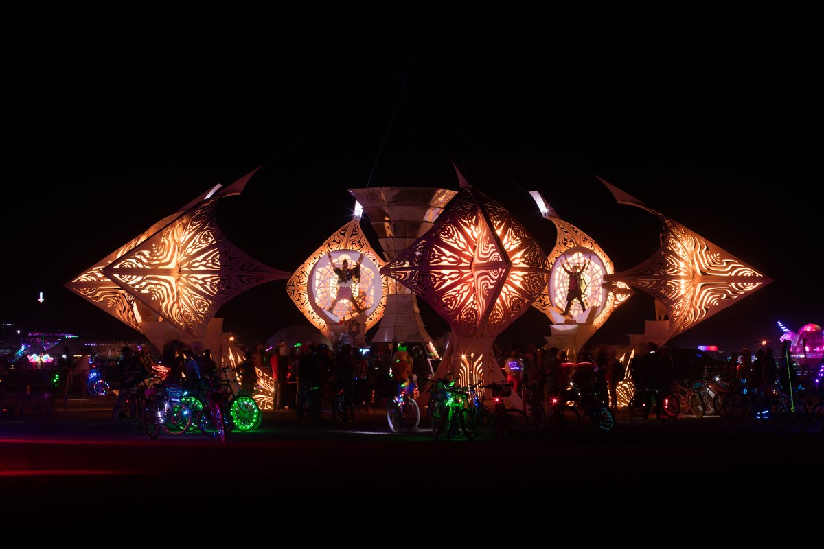 Helios by Kate Raudenbush at Night