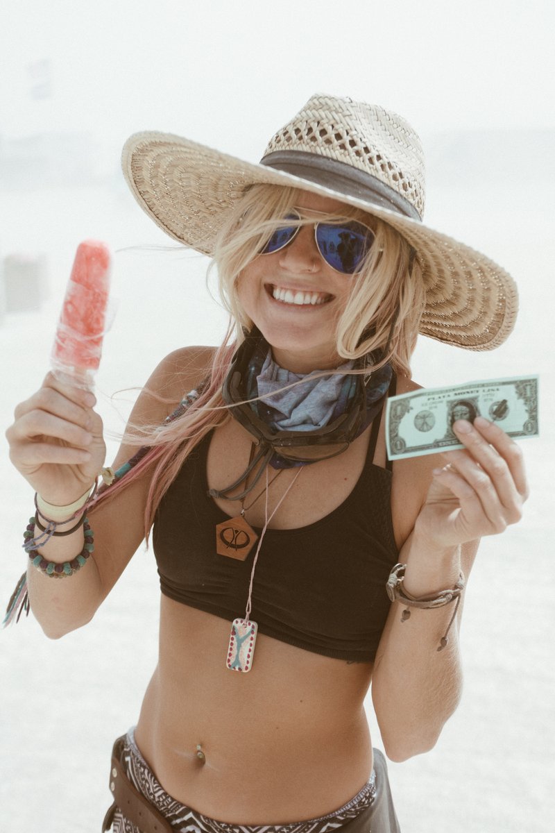 Happy Customer at Ice Cream "1 Dollar"